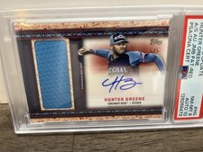 2024 Topps Update Series -All-Star Stitches Hunter Greene #ASR-HG Gold /50 (MEM)