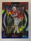 2024 Select Football Drake Maye Red & Blue Shock Prizm Concourse Rookie Card