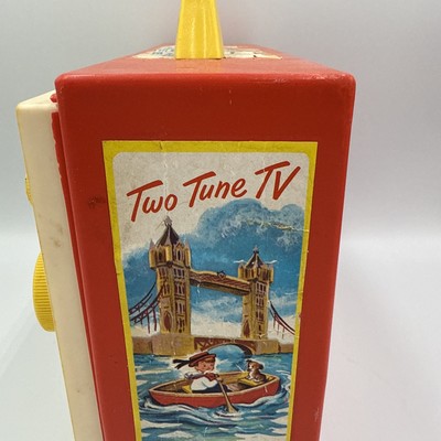 Vintage Fisher Price Two Tune TV Music Box 1966 - Works | eBay