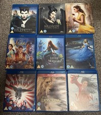 Disney Live Action Blurays x 9