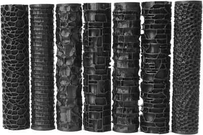 Texture Roller Set   7-Pattern 3D-Printed Miniature Terrain Rollers for Clay & M