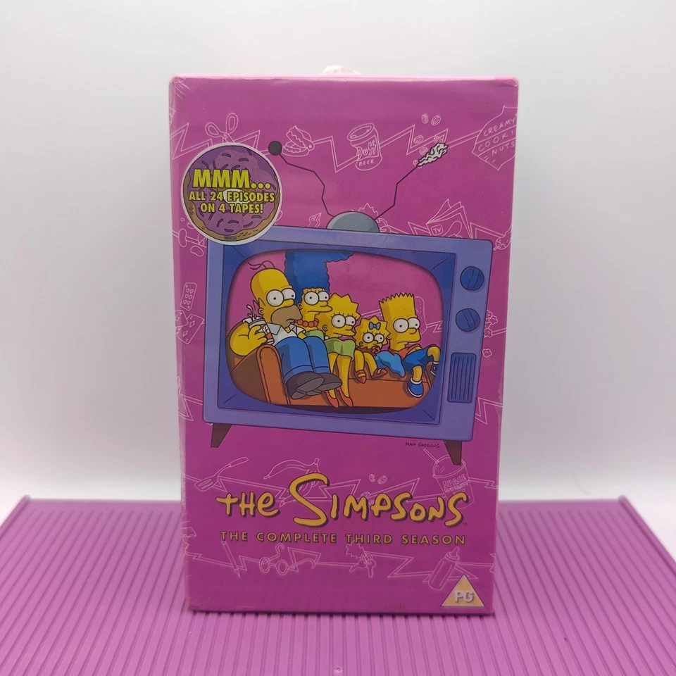 Simpsons Season 1-2-3 Completes Series VHS FULLY SEALED Rare Video Tape - Image 3 of 4