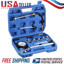 Engine Cylinder Compression Gauge Tester Kit Gas Engine Diagnostic Testing Tool Engine Cylinder Compression Gauge Tester Kit Gas Engine Diagnostic Testing Tool