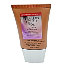 Revlon Youth FX Fill + Blur Foundation SPF 20 330 Natural Tan – New & Sealed
