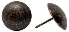 Premium Upholstery Tacks, 1-inch Diameter Nailhead Pins, Large Decorative Tri...