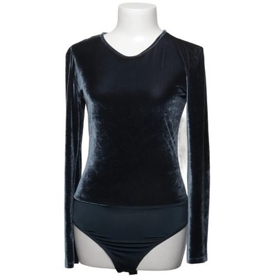 Zara, Body, Größe: S, Blau, Einfarbig, Damen, Samt #tpF