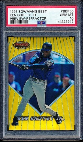 1996 Bowman's Best Preview Refractor Ken Griffey Jr. #BBP30 PSA 10