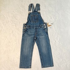 Thereabouts Kids Denim Overalls Alma Medium Wash Straight Leg Size 4 REG NWT
