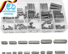 142 St&uuml;ck Federkeile Sortiment 8 mm Passfedern-Sortiment 3/4/5/6/8 Mitnehmerkeil