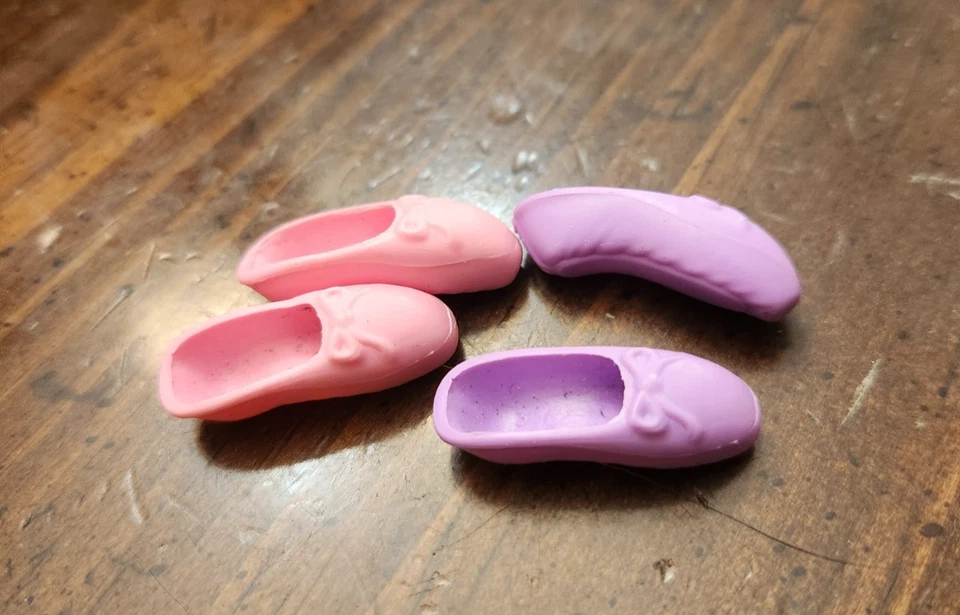 Barbie Muñeca Sugarplum PÚRPURA/ROSA Punto Ballet Zapatillas Bailarina Zapato De Colección Foto 2 de 3