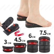 Height Increase Insoles Men Women Invisible Heel Lift Taller Shoe Inserts 2 Pads