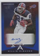 2021 Panini Chronicles Ascension Blue 2/50 Willis McGahee #ASC-WMC Auto 0z8v