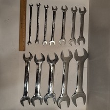 Snap-on 11pc Lta Low Torque Open End Wrench Set Sae 38 To 1-58 Usa
