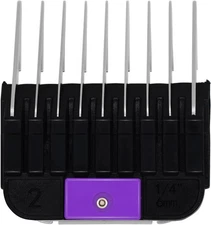 Professional Animal Stainless Steel Attachment Guide #2 - 1/4, Multicolored 