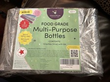 12 Pack Multi Purpose Bottles With Lids