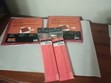 Heavy Duty Red/OrangeVinyl Warning Flag w/ Grommets Lot (4) BRAND NEW