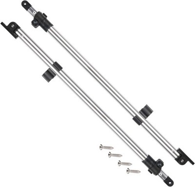 XGEAR Adjustable Bimini Top Rear Support Poles, Universal Fit for 3-4 Silver 