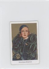 1934 Goldfilm Series 1 Tobacco Salem Back Marlene Dietrich #30 0f3