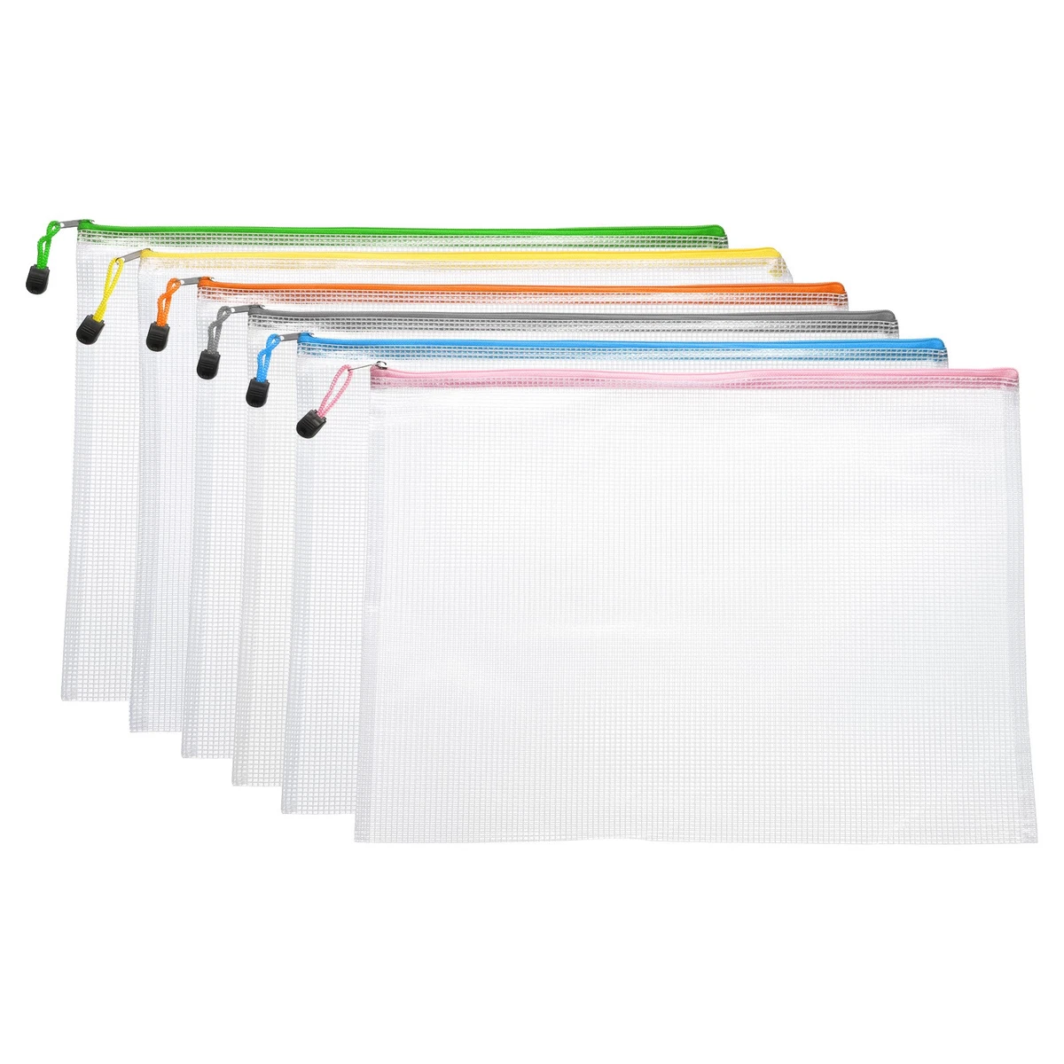 6pcs Mesh Zipper Pouch Bags A3 17