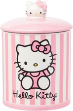 Silver Buffalo Sanrio Hello Kitty Pink Ceramic Cookie Snack Jar Medium 