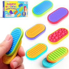 Sensory Fidget Magnet Toys for Kids: Silicone Magnetic Sliders Stress Fidgets fo