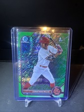 2022 Bowman Chrome - Prospects Jonathan Mejia #BCP-168 Green Shimmer /99