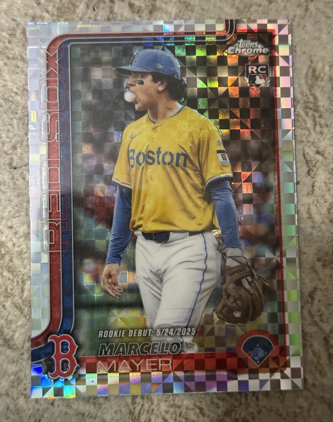 2025 Topps Chrome Update Series ROOKIE DEBUT Marcelo Mayer #USC117 X-FRACTOR RC