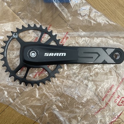 Kurbelgarnitur 170 mm Schwarz Sram SX Eagle PowerSpline Crankset 1x11/12 Speed