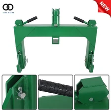 W/ 2" Receiver Hitch 3000 LB Steel 3 Point Quick Hitch For Cat 1 & 2 Tractors