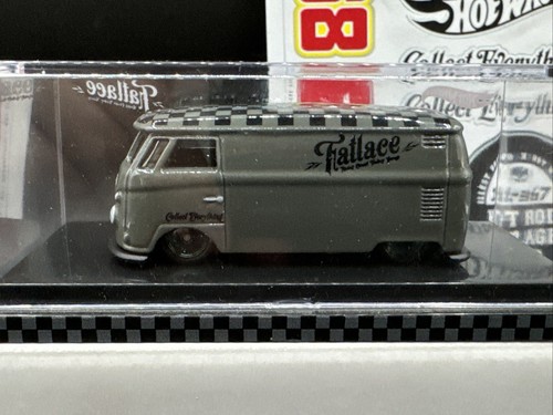 2016 Hot Wheels GRAY FATLACE VW VOLKSWAGEN MICROBUS BUS w RARE Sticker Sheet - Picture 5 of 6