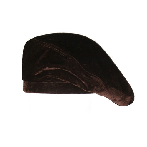 Damen Samt Beanie Baskenmütze Retro lässig Militär französische Mode flache Hüte weich - Bild 5 von 20