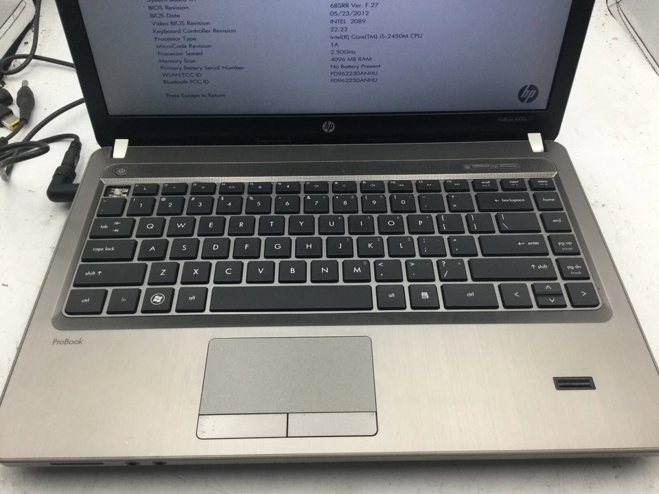 HP PROBOOK 4430s - BOOTS TO BIOS - INTEL I5 2450M - 4GB RAM -READ DESCRIPTION-BB - Image 3 of 4