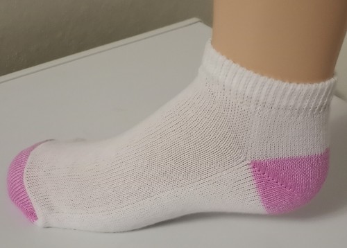 *** 6 Pair Girl's Athletic LO-Cut Pink H&T Socks 6-8 *** - Picture 2 of 2