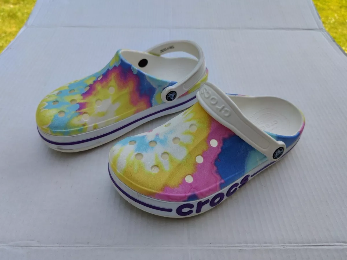 Crocs Classic Platform Clog Men 6 Womens Size 8 Pastel Tie Dye