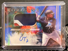 Curtis Terry 2022 Origins Rookie Blue Jumbo Material Auto (RC) #17/25 - Twins 