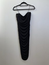 Windsor Women's Strapless Dress Black Midi Size L