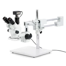 7X-90X Simul-Focal Stereo Boom Microscope + Fluorescent Light + 5MP Camera USB3
