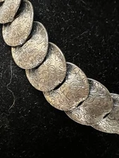 Napier Necklace Stars and Scrolls Napier Disc Necklace 1950s