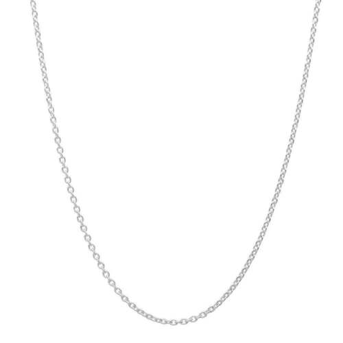 Biżuteria Pori 14K białe złoto 2,5 mm diamentowa kotwica / naszyjnik z łańcuszkiem kablowym - Zdjęcie 1 z 5