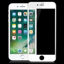 Panzerfolie für Apple iPhone 8 Plus Full Cover Kunststoffglas Schutzfolie weiss