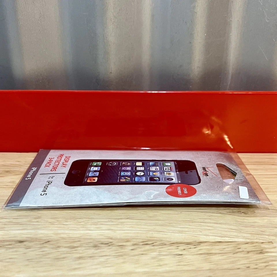 Protetores de tela pacote com 3 para iPhone 5 (Verizon Wireless, capa amigável) NOVO - Imagem 4 de 4