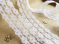 21 COLOURS lace ribbon trim craft scrapbook cards scalloped edge favors floral
