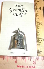EMT Gremlin Bell good luck biker motorcycle riding charm ride guardian made USA