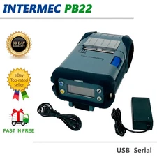 Intermec PB22 Mobile Thermal Barcode Label Printer Serial USB FULLY TESTED