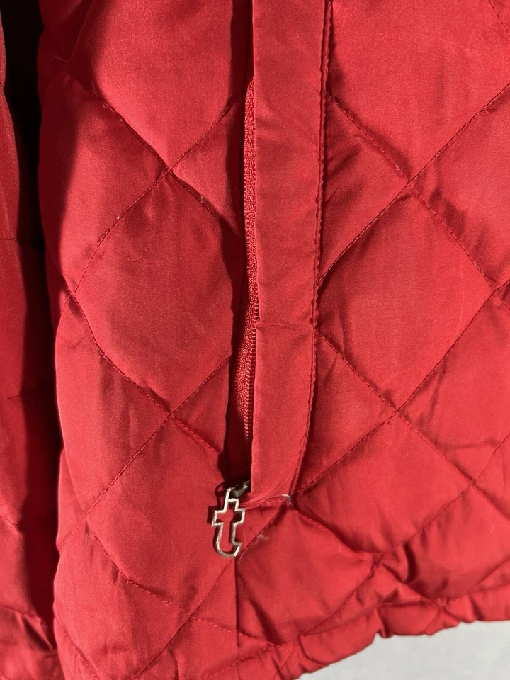 Tommy Hilfiger выстеганная красная куртка размер L в очень хорошем состоянии (0526) - Изображение 4 из 4