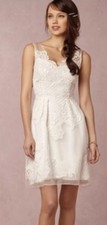 BHLDN Yoana Baraschi Celestina Ivory Bridal Bride Dress Women's Size 2 $320