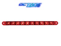 10 Red Led 9 Flush Mount Running Turn Signal Tail Light Dual Function Bar Lens 10 Red Led 9 Flush Mount Running Turn Signal Tail Light Dual Function Bar Lens