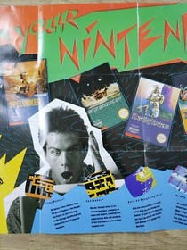 AUTHENTIC VERY RARE SQOON - NINTENDO NES - INSERT POSTER