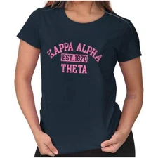 Varsity College Kappa Alpha Theta Sorority Womens Top Junior Graphic Tee