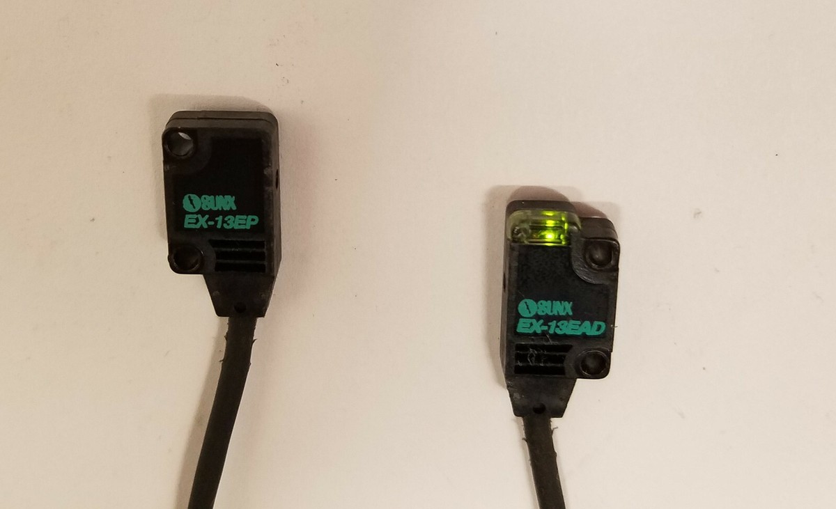 Lot of 2) Panasonic SUNX EX-13EAD & EX13EP Photoelectric Lot of 2) Panasonic SUNX EX-13EAD & EX13EP Photoelectric